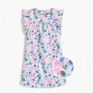 J. Crew Girls' Ruffle-Sleeve Floral Dress